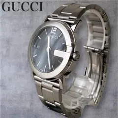 GUCCI 101J ブラック文字盤 メンズ腕時計 稼働品 美品 GG ウォッチのサムネイル