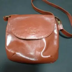 Dakotaブラウンレザー ショルダーバッグ