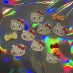 ネイルパーツ ハローキティ デコパーツ　耳つぼパーツのサムネイル