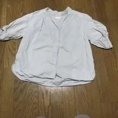 アース　ミュージックアンドエコロジー薄いグレー 半袖シャツ