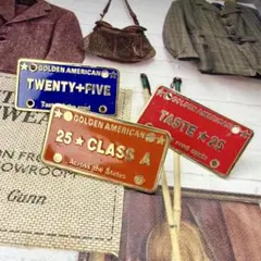 6360 ナンバープレート3セットvintageピンバッジ ピンズ ヴィンテージ