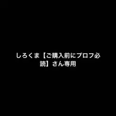 しろくま【ご購入前にプロフ必読】さん専用