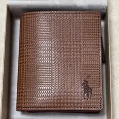 【新品未使用】　Polo Ralph Lauren チェック柄 二つ折り財布