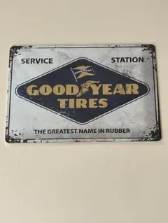 GOODYEAR TIRES ブリキ看板 メタルプレート