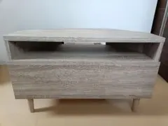 LOWYA★コーナー用テレビ台　木目調　幅79.5cm
