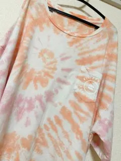 即購入可能です⭐︎タイダイTシャツ オレンジ&ピンクカラー⭐︎