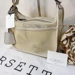 タグ付未使用 ORSETTO メッシュバッグ 巾着ポーチ付のサムネイル