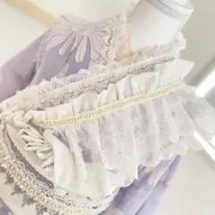 成人式振袖　肩フリル可愛いレースパール帯揚げ　卒業式袴　浴衣着物　帯飾り　七五三