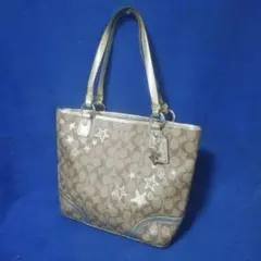 コーチ　シグネチャー柄ショルダートートバッグサッチェル