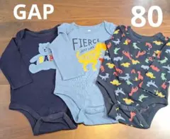 GAP★長袖ロンパース 80サイズ3枚セット
