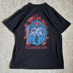 DETERMINATION 達磨 ロンt 袖プリ 稲妻 ストリート 黒 XL - メルカリ