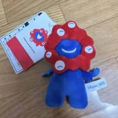 EXPO2025 ミャクミャク ぷちマスコットキーチェーン ぬいぐるみ 笑顔