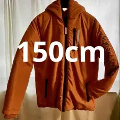 KIDS フード付き　中綿コート　150cm オレンジ　おすすめ　中綿ジャケット