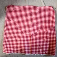 赤と白のギンガムチェック生地