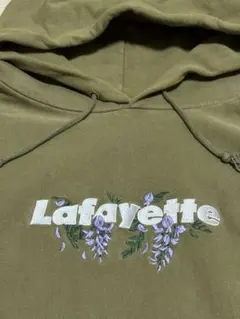Lafayette オリーブ色刺繍 花柄 パーカー 希少サイズ XXL