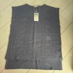 cahier sauvage 薄紫 ニットベスト M-L