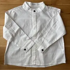 riziere ホワイトスタンドカラーシャツ 110