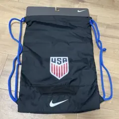 ナイキ　USA 黒 ナップサック ジムサック プールバッグ シューズケース