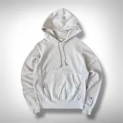 【Champion】 リバースウィーブスウェットパーカー グレー XS