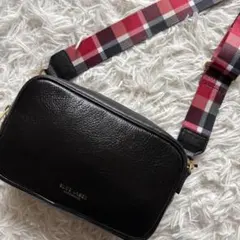 ✨極美品✨ブルーレーベルクレストブリッジ カメラバッグ CBチェック シボ革 黒