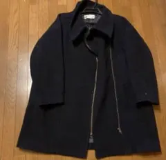 ジーナシス ピーコート2way サイズF 紺 大きいサイズ