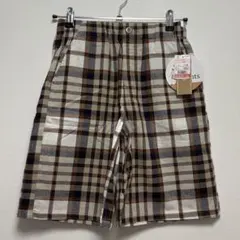 新品タグ付き しまむら ハーフパンツ ショートパンツ チェック Mのサムネイル