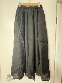 グローバルワーク　ロングスカート ブラック Fサイズ