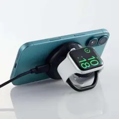 ELECOM 2in1 Qi2対応ワイヤレス充電器　EC-MA07BK