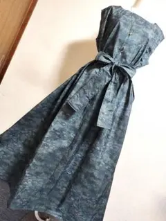 1698+1696　やっちゃん様専用☆大島紬Aラインロングワンピース2点