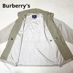 バーバリー スプリングコート フード収納 LL カーキ系 ユニセックス