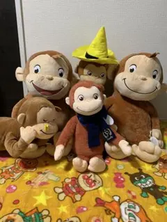 おさるのジョージ ぬいぐるみ 5体セット