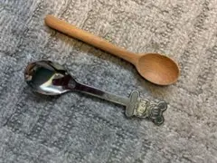 ミッキーマウス ステンレススプーンと木製スプーンセット