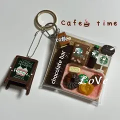 ♡ゆず様専用♡ガチャ詰めポーチ ドーナツ パン コーヒー ラブブ カフェ