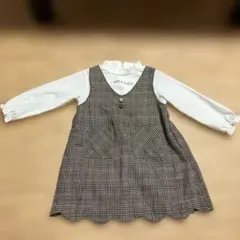 CECIL McBEE 女の子　ワンピース　チェック柄ジャンパースカート
