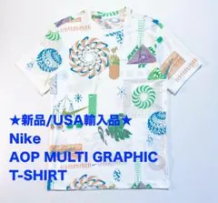 ★新品/USA輸入品/NIKE/AOP マルチグラフィックTシャツ/Mサイズ★