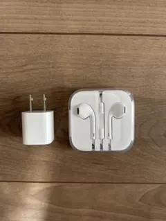 Apple 有線イヤホン　USB電源アダプタ セット