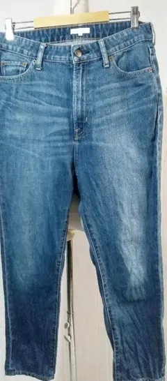 アースミュージック＆エコロジー　ハイウエスト　デニム　パンツ　L