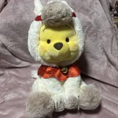 新品♥️ディズニーストア♪干支2026年白色プーさんぬいぐるみ(大)♥️