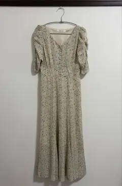 archives 半袖花柄ワンピース 裏地つき