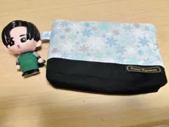 雪の結晶ポーチ SnowMan 推し色 目黒蓮 ハンドメイド