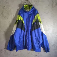 adidas アディダス ナイロンジャケット 万国旗タグ トレフォイル刺繍