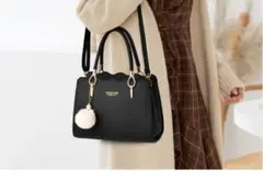 人気商品！ブラック ハンドバッグ ショルダーバッグ レディース