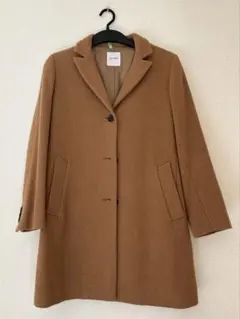 BACK NUMBERバックナンバー 毛混ロングチェスターコート　Lサイズ