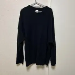 ZARA ダークグレー リブ編みニット