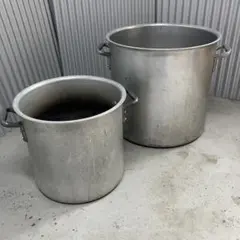 業務用寸胴鍋 約50L 蓋付き 大型 中古 - メルカリ