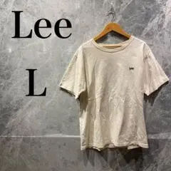 【美品】Lee L Tシャツ USA製　ホワイト　白　メンズ　トップス