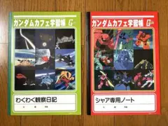 【ノート】ガンダムカフェ学習帳　２冊セット　機動戦士ガンダム　グッズのサムネイル
