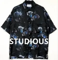 ステュディオス STUDIOUS ダークフラワー 半袖シャツ サイズ1のサムネイル