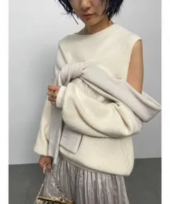 snidelディフォメーションニットプルオーバー