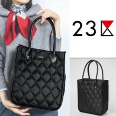 23区 超軽量 キルティング ショルダーバッグ トートバッグ